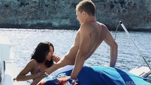 Russian Skins Come Off To The Fullest Fucking On A Yacht